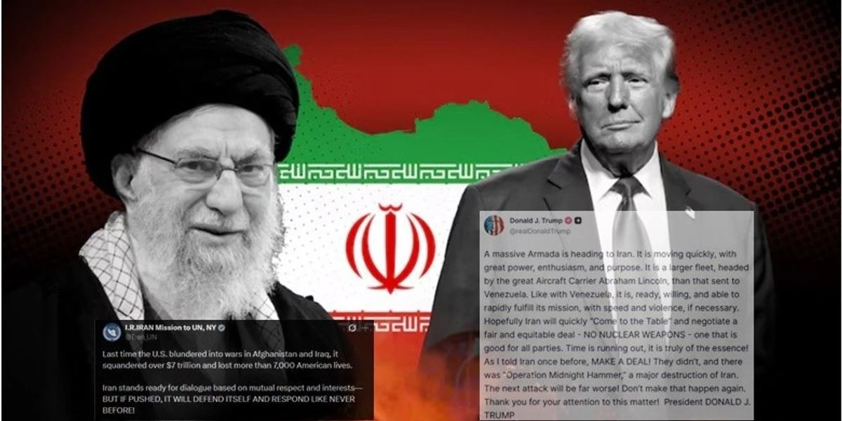 Trump avverte con una "massiccia armata" in arrivo verso l'Iran, Teheran risponde con la linea dura sui social