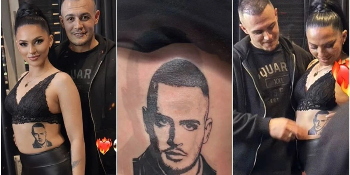 Don Xhoni incontra fan rumena, lei si tatua il suo volto: la reazione online