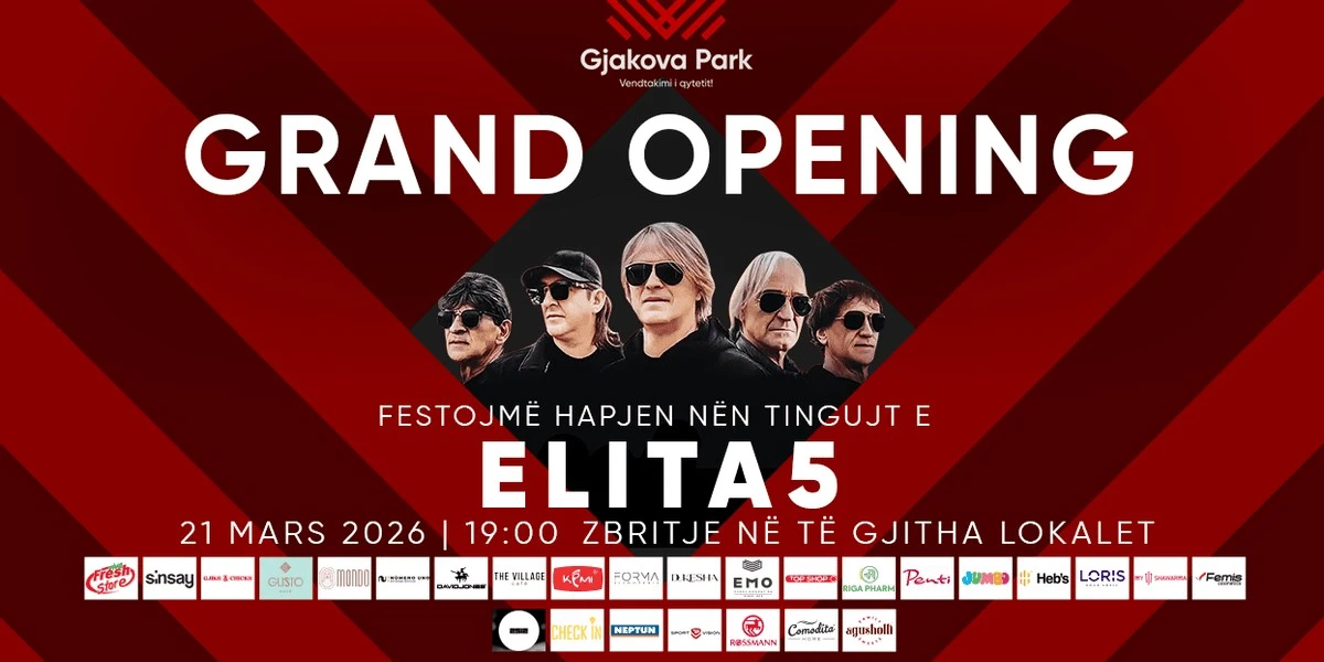 Gjakova Park: L'inaugurazione che ridefinisce il tuo concetto di shopping, divertimento e incontro