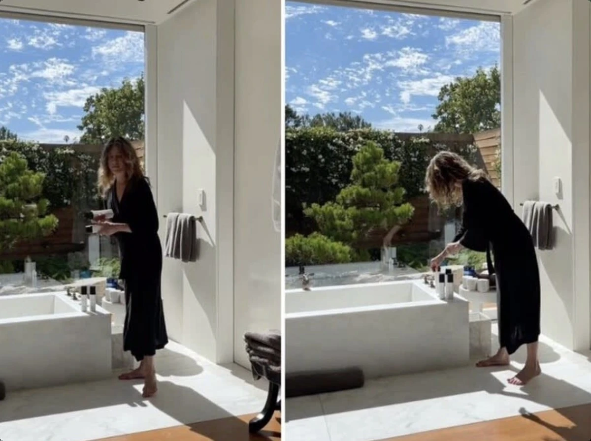 L'illuminazione discreta del bagno di Jennifer Aniston che sta riportando in auge il design anni '70 - image 1