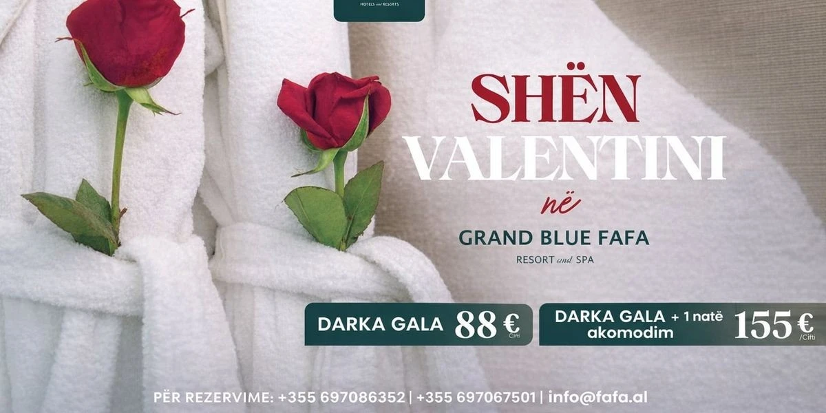San Valentino in riva all'Adriatico: offerte romantiche per coppie al Grand Blue Fafa