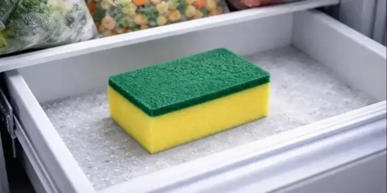 Sponge in the freezer: the simple trick that solves a common annoyance