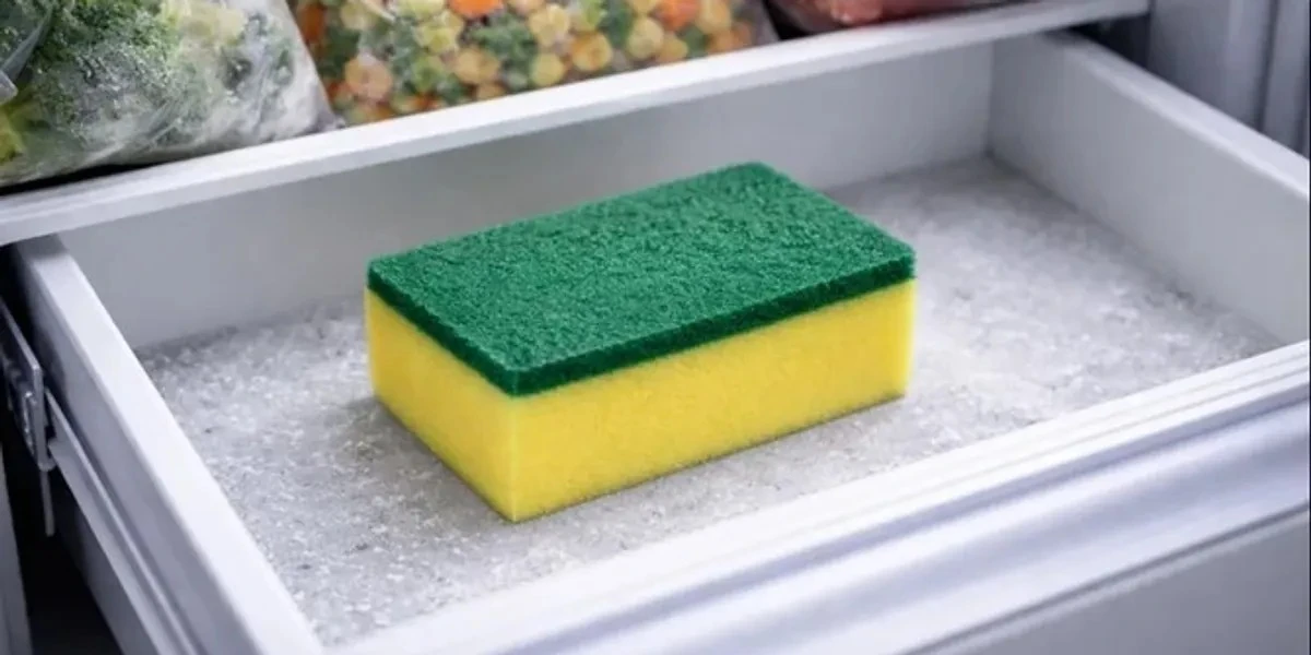 Sponge in the freezer: the simple trick that solves a common annoyance